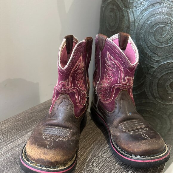 ARIAT FATBABY THUNDERBIRD GIRLS COWBOY BOOTS (Size 11) - Picture 4 of 6